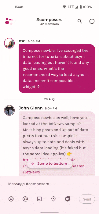 Jetchat demo